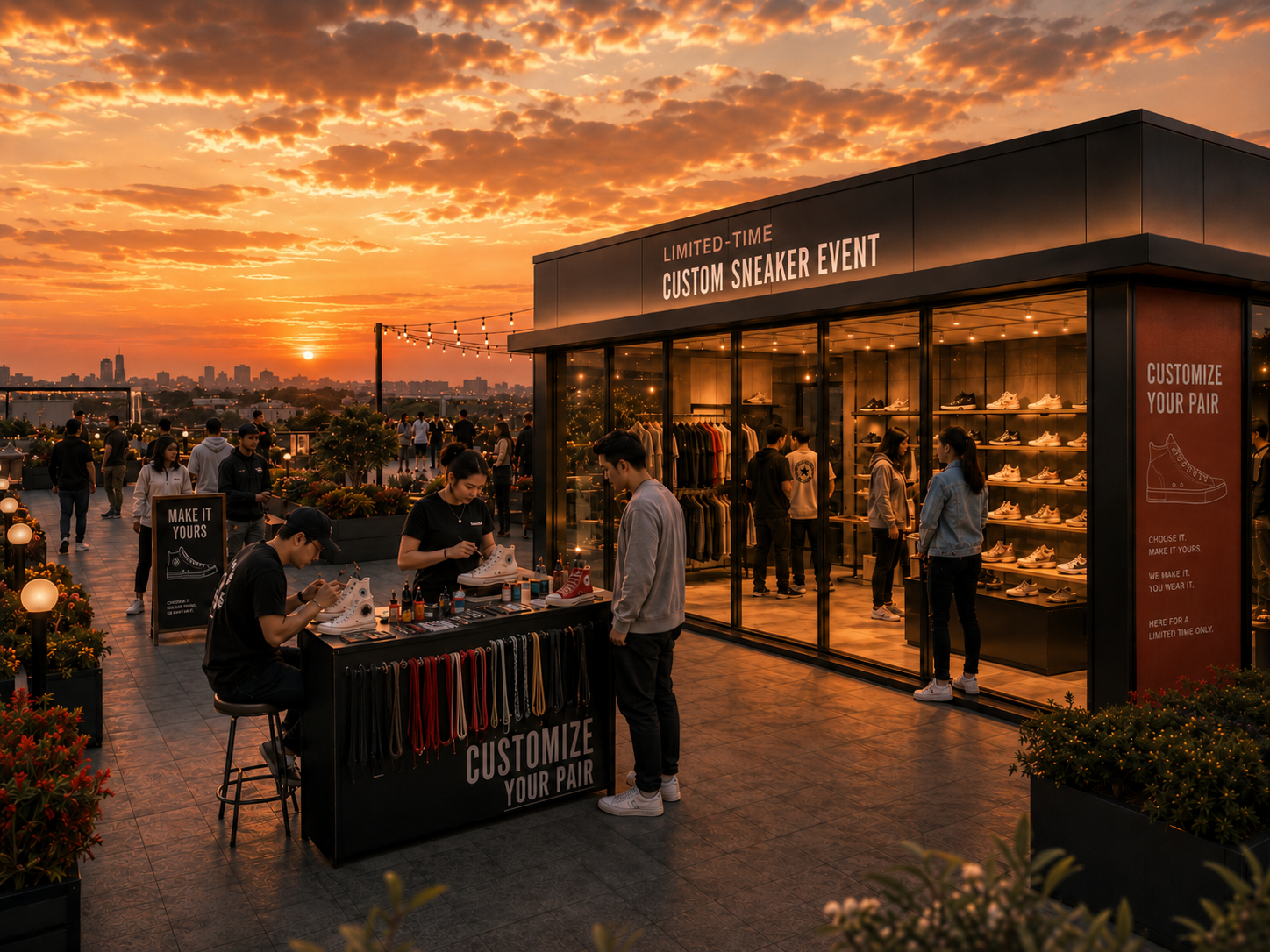 Vibrant brand activation